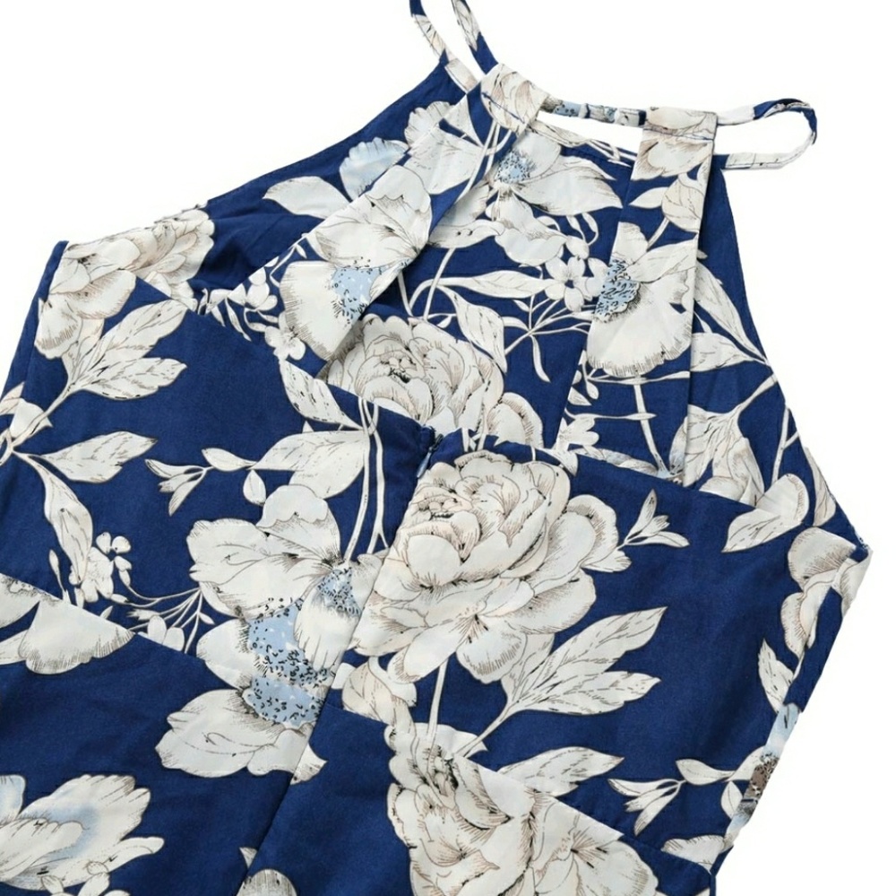 Halter Top Floral Print Maxi Dress - Picture 4 of 5