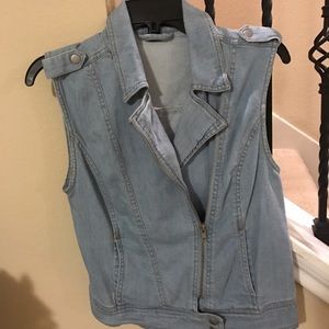 Forever 21 denim vest.