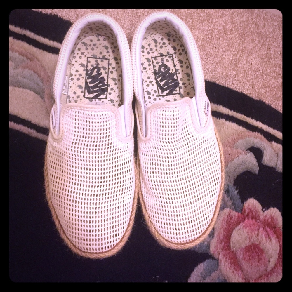 Vans slip on espadrilles