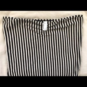 American Apparel B&W striped bodysuit - LARGE