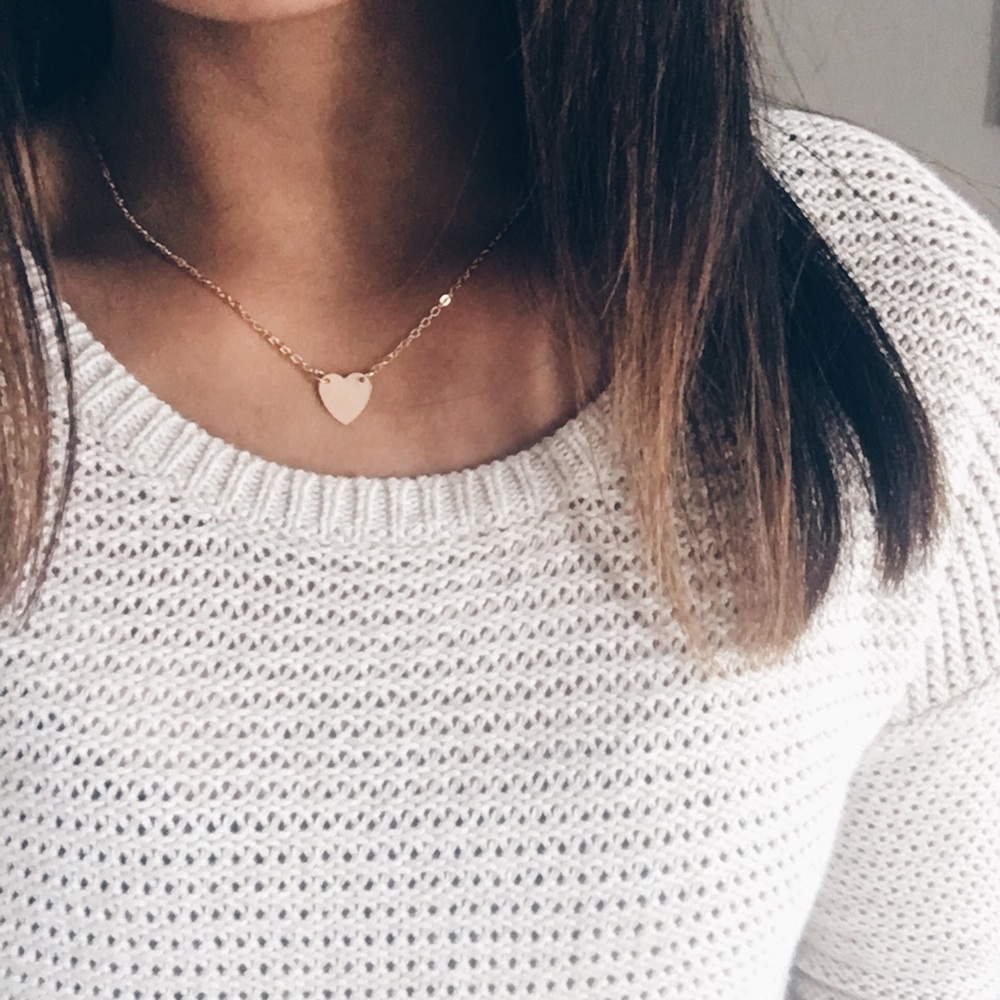 sale • Gold Heart Necklace •
