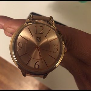 Rose gold watch