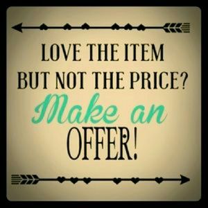 Like an item? Offers are WELCOME