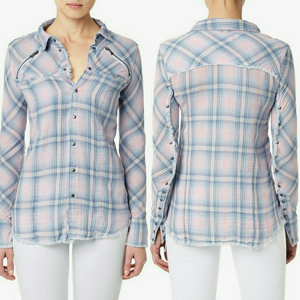 Hudson Ryan Exhale Button-Down Top