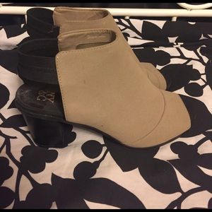 Cute tan boot heels
