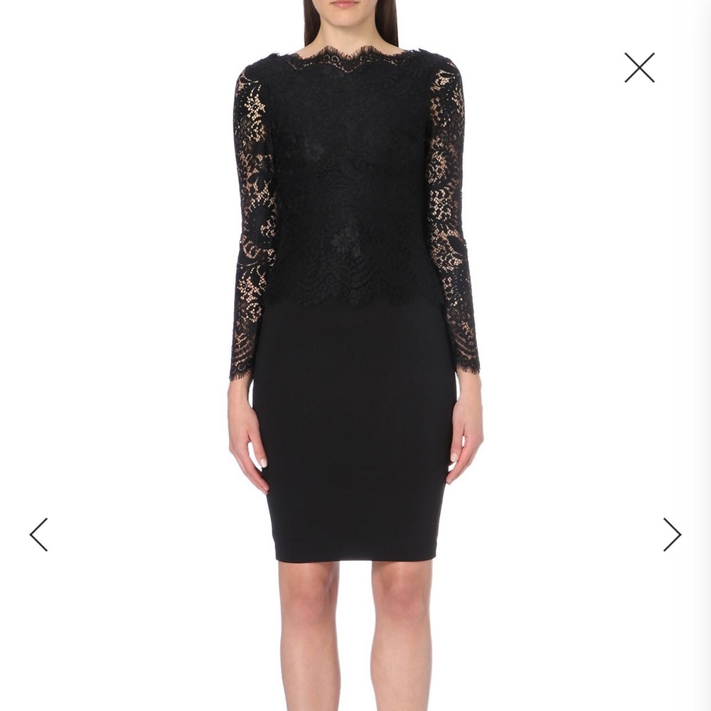 Ted Baker Vendela Long Sleeve Lace Panel Dress
