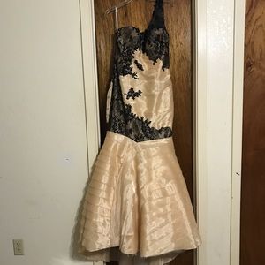 Gold and black mermaid dress
