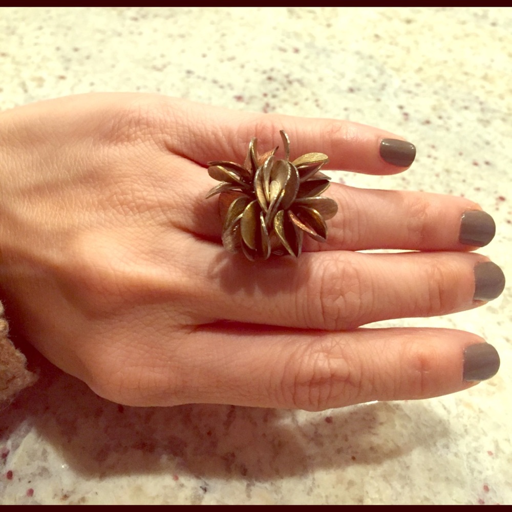 Silpada Cha Cha Brass and Silver Ring