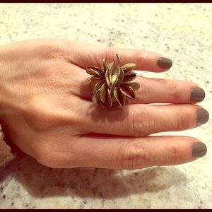 Silpada Cha Cha Brass and Silver Ring