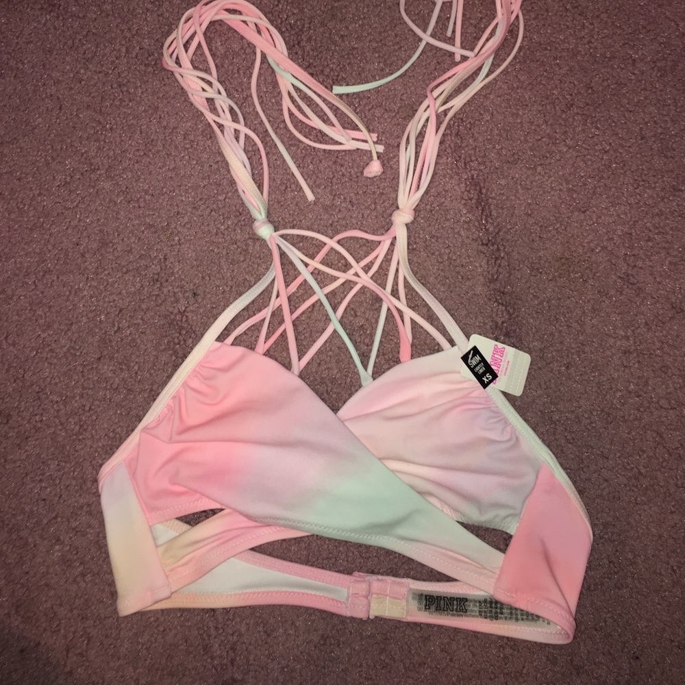 NWT Victoria's Secret pink bathing suit top