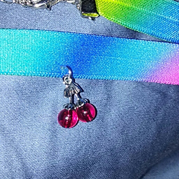 Rainbow Cherry Choker - Picture 2 of 5