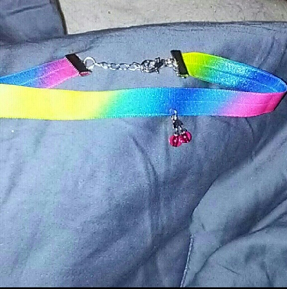 Rainbow Cherry Choker - Picture 5 of 5