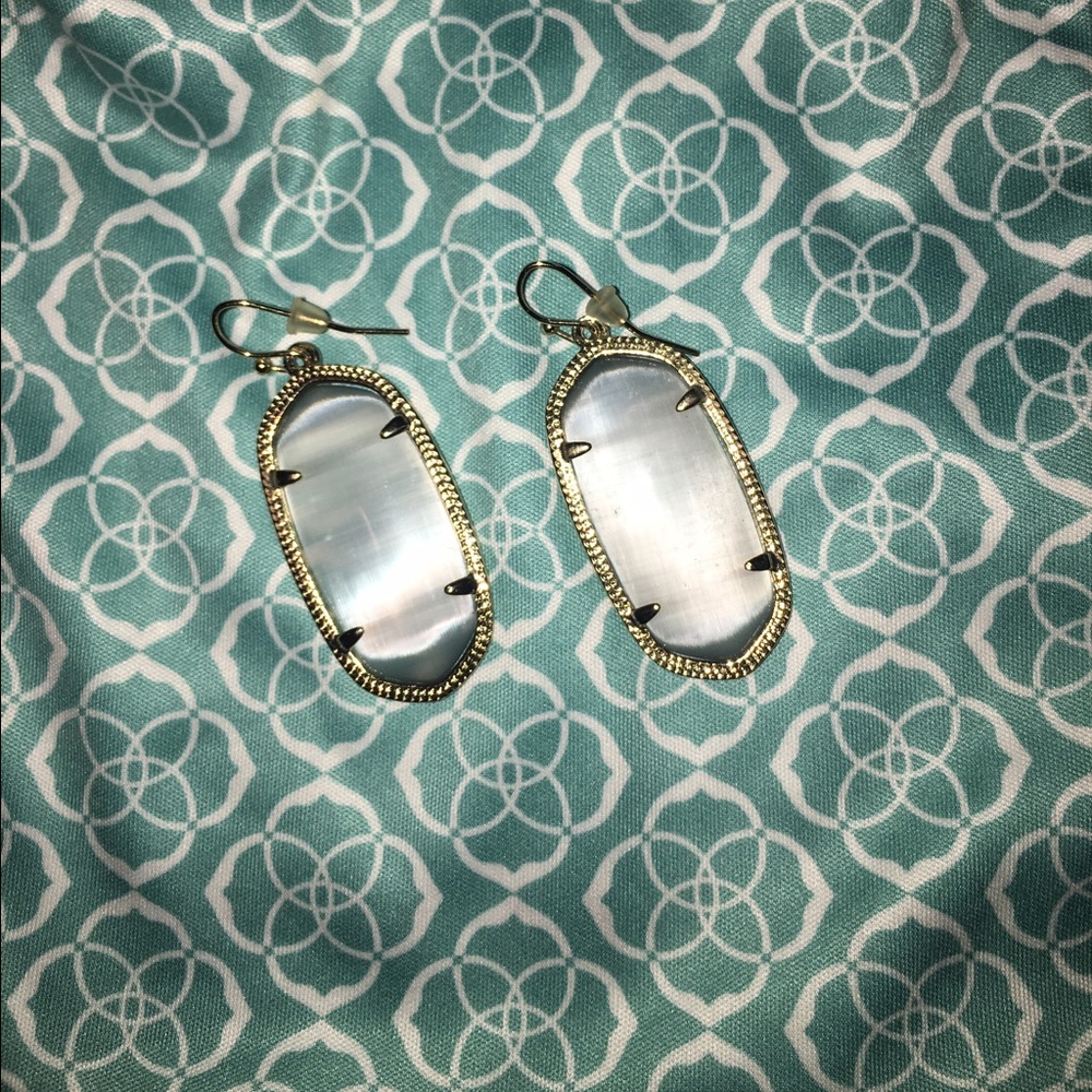 Elle Silver Earrings in Slate