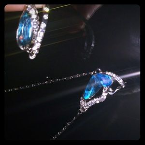 Butterfly necklace and bracelet