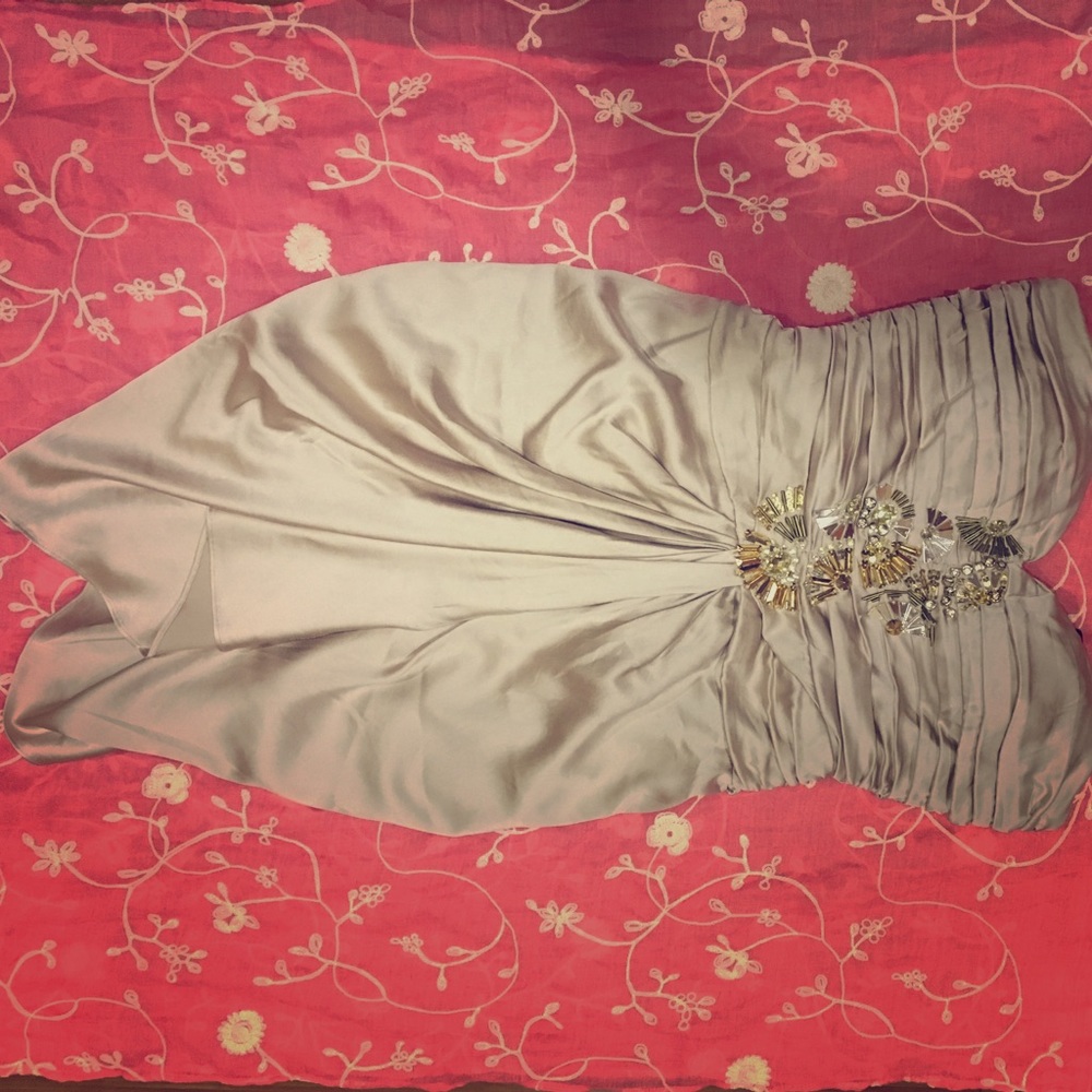 Bebe gold dress