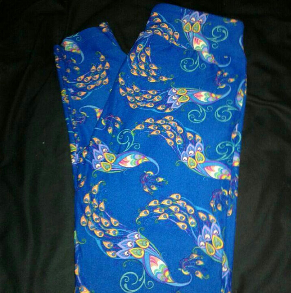 OS peacock lularoe leggings