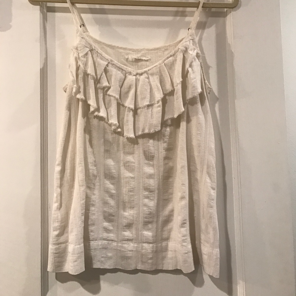 Eliot ruffle tank blouse