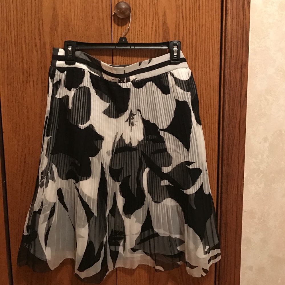 White and black skirt
