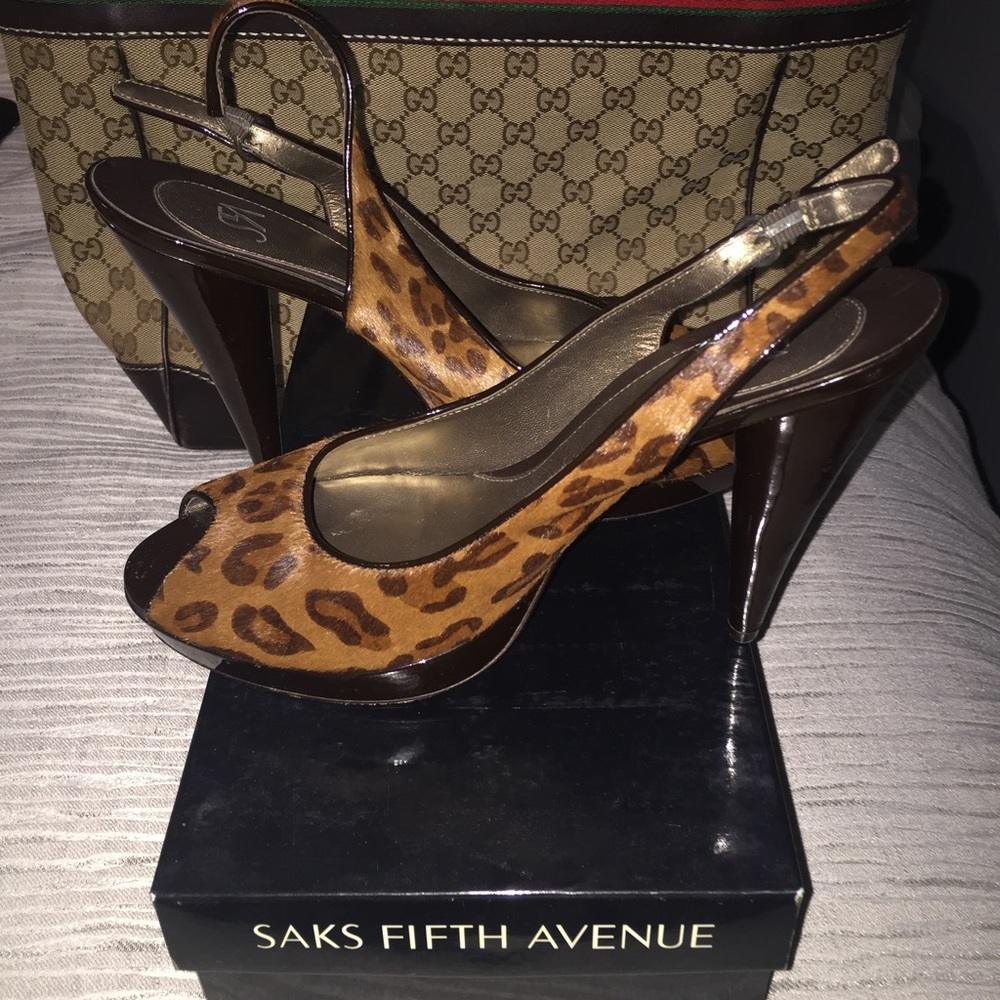 Cheetah Open Toe Heels