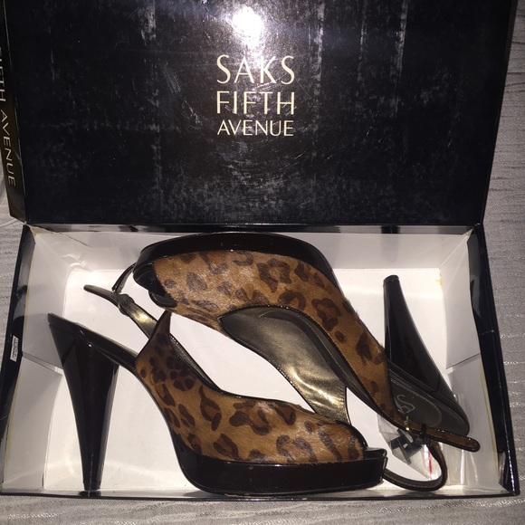 Cheetah Open Toe Heels - Picture 2 of 5