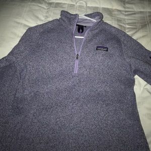 Brand new purple Patagonia pull over