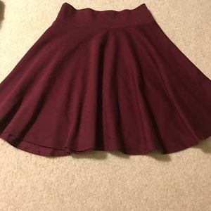Maroon skater skirt