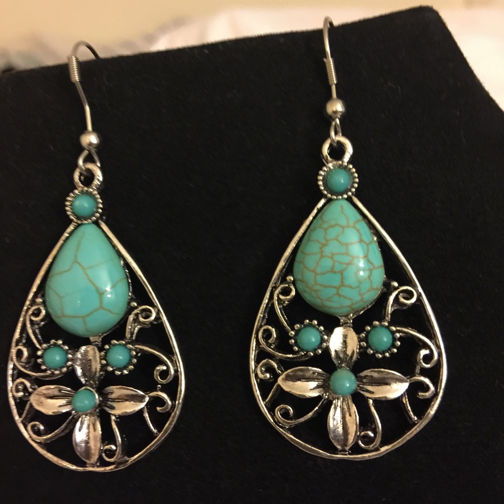 Blue Coral earrings
