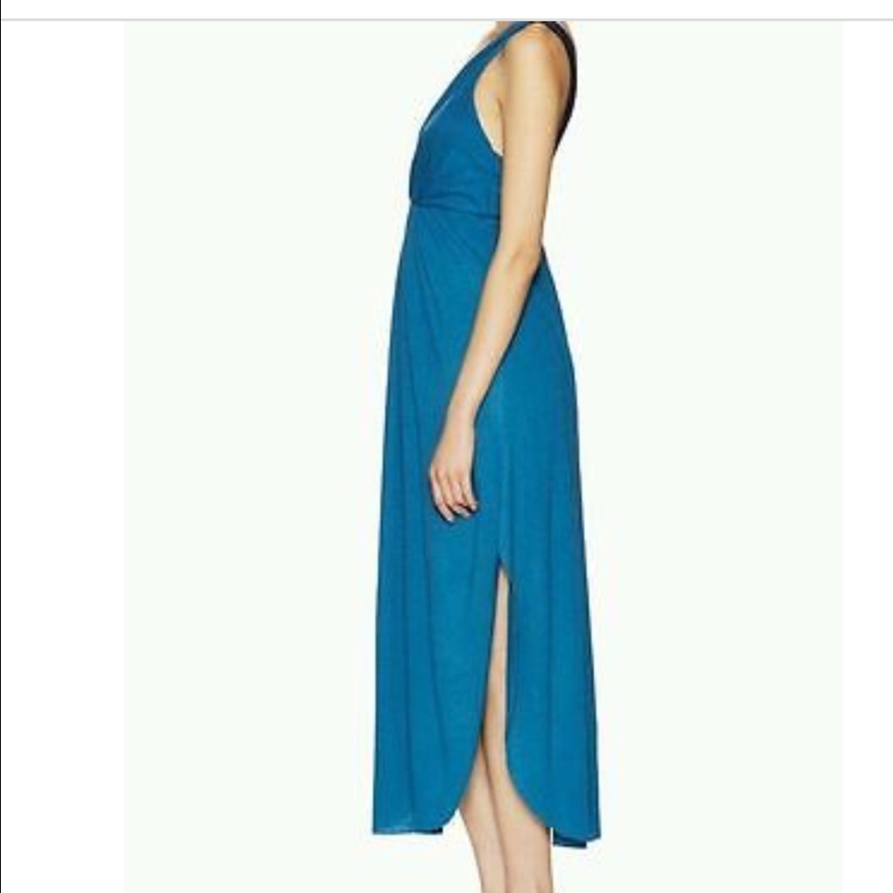 🎉🎉 Free People Blue Nile Heidi Plunge Boho Maxi - Picture 3 of 7