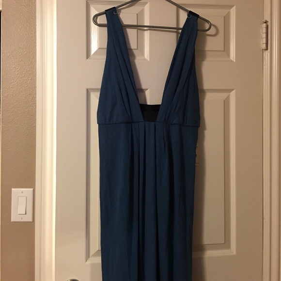 🎉🎉 Free People Blue Nile Heidi Plunge Boho Maxi - Picture 4 of 7