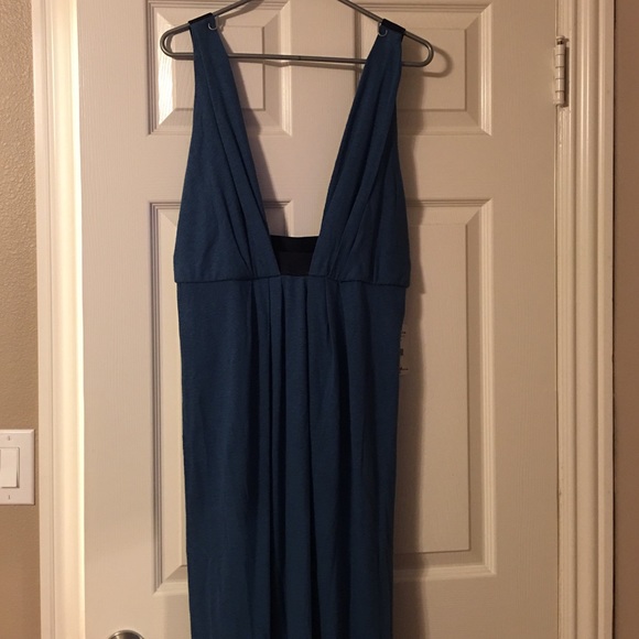 🎉🎉 Free People Blue Nile Heidi Plunge Boho Maxi - Picture 5 of 7