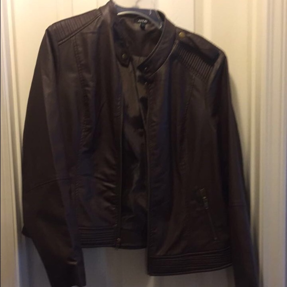Kohl's Leather Jacket-Brown