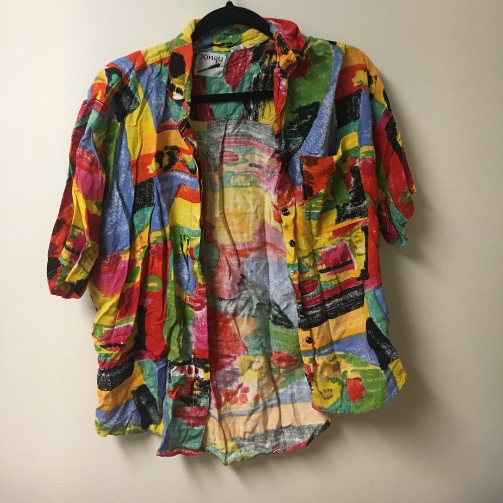Multicolored Button Up