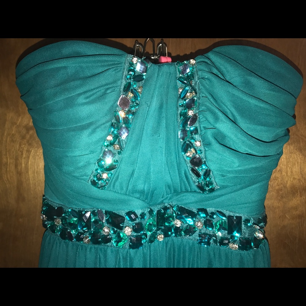 Emerald Green/Turquoise Prom Dress