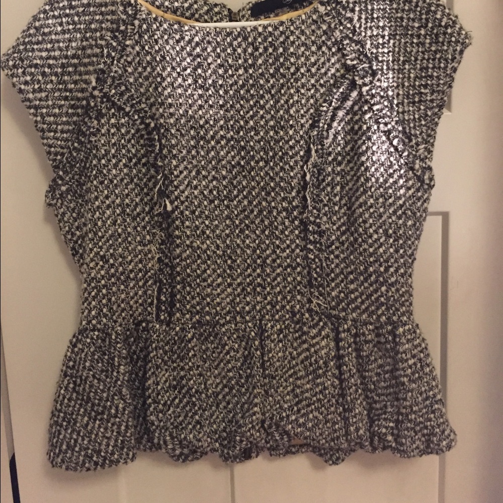 tweed, peplum top - Picture 4 of 4