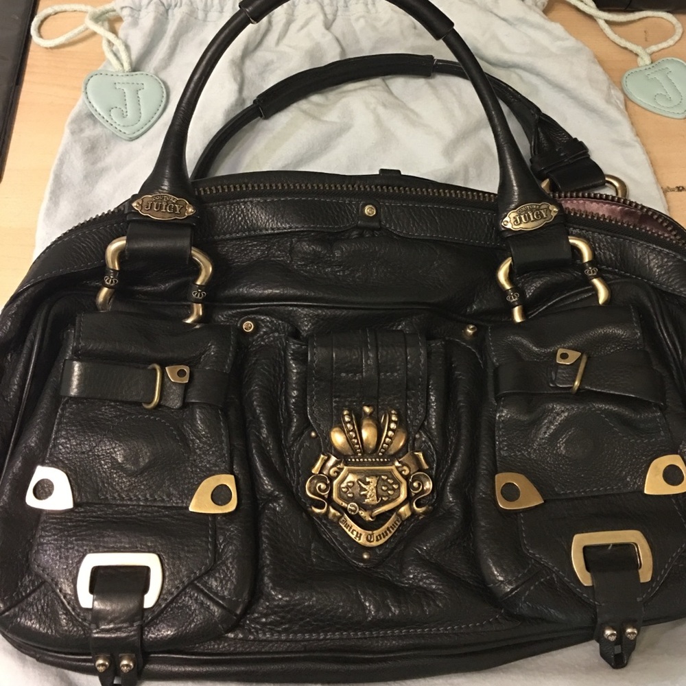 Juicy Couture Vintage Black Leather Purse