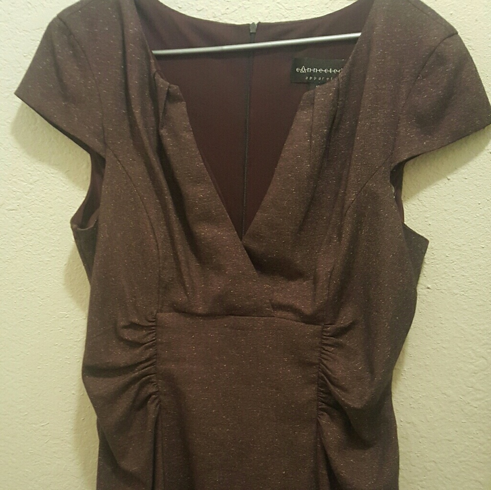 Brown business dress