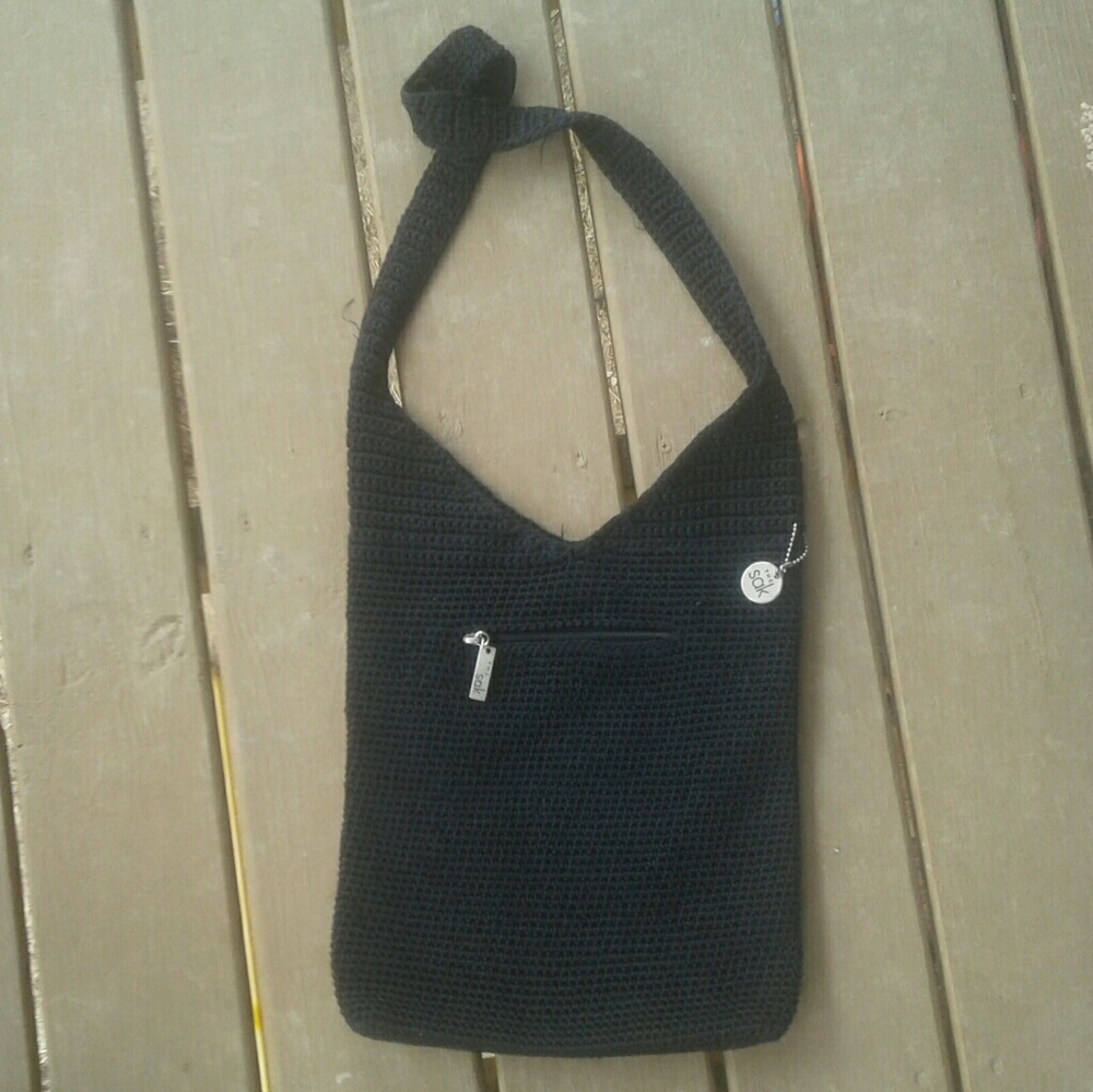 The Sak Black Knit Purse