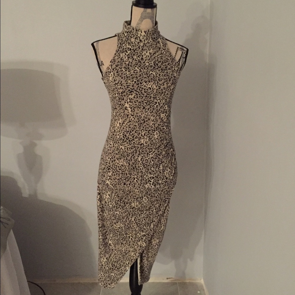 Scarlett Leopard Print Cocktail Dress