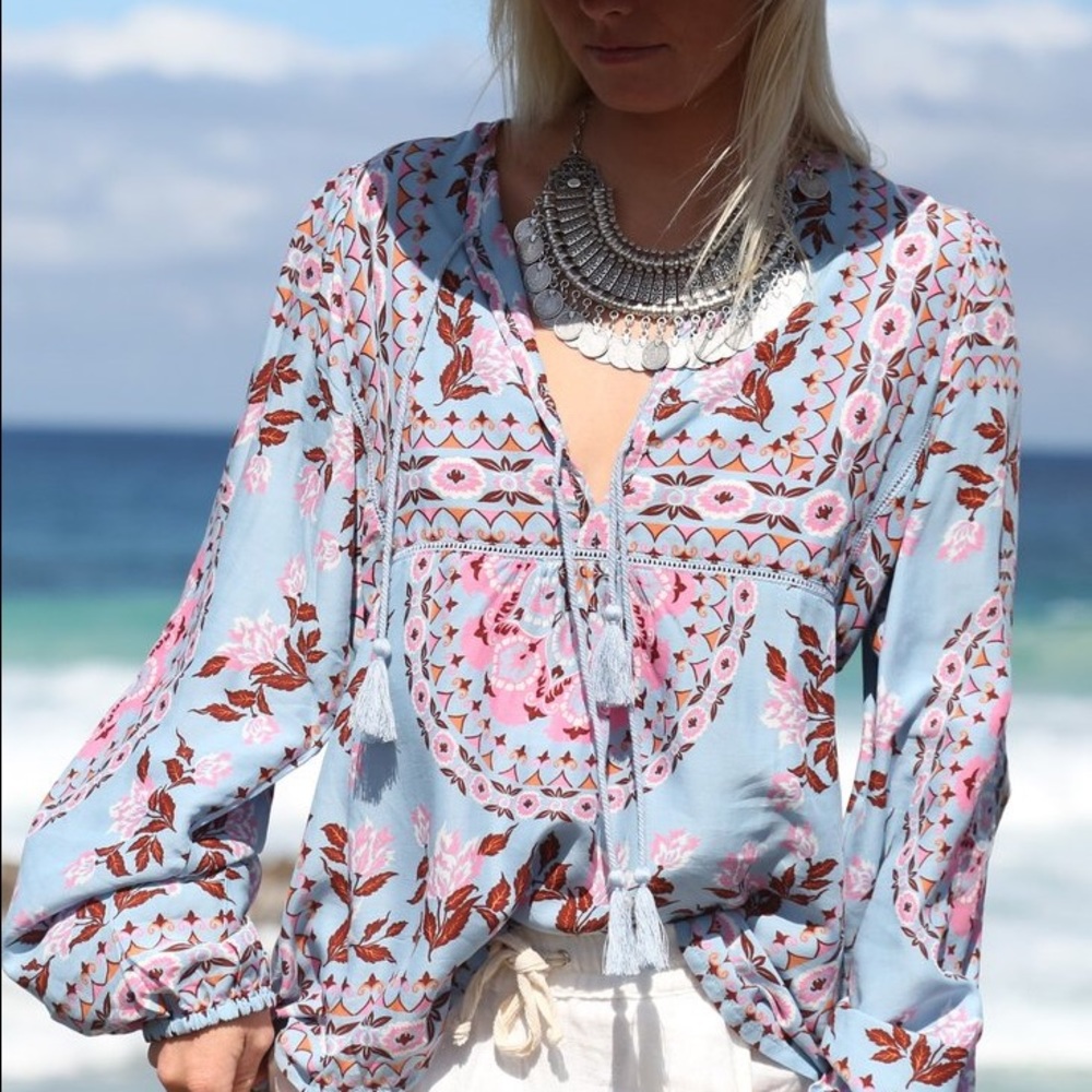Spell & the Gypsy Pandora Blouse in Aquarium