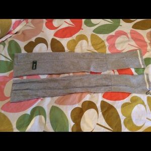 Roots gray leg warmers
