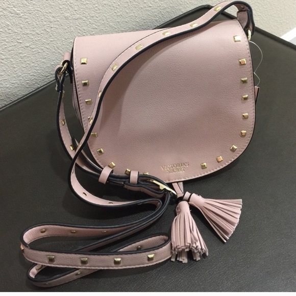 PINK Victoria's Secret Handbags - Victoria's Secret blush studded crossbody bag