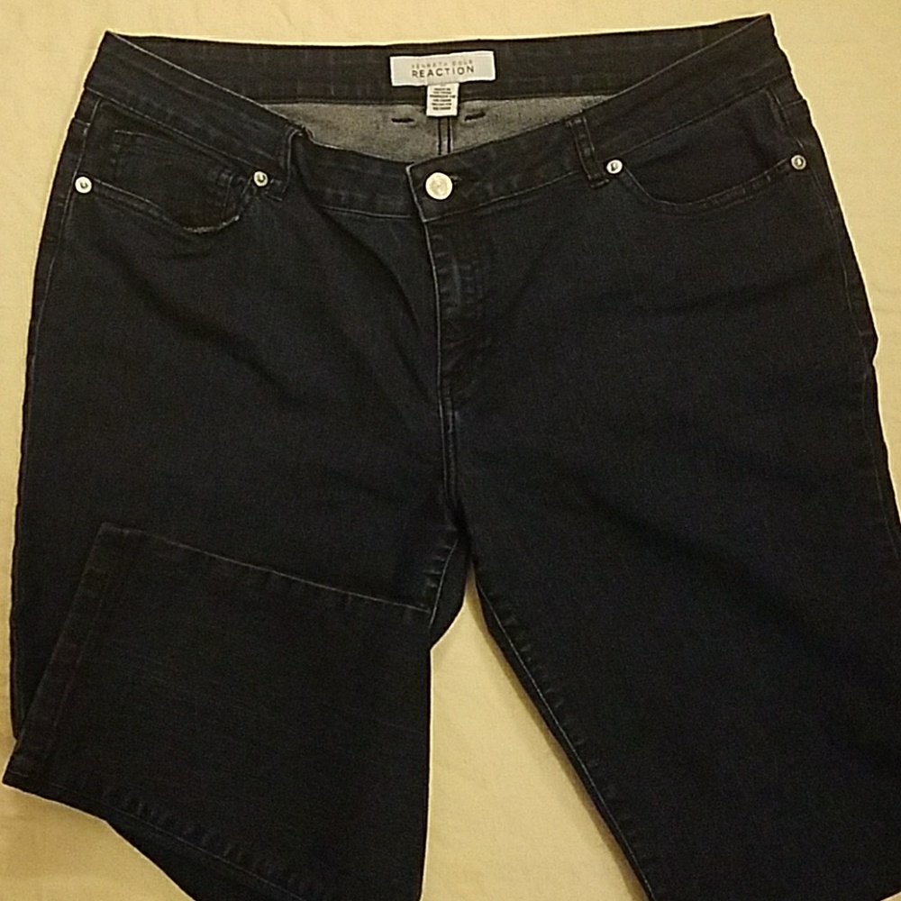 Dark wash skinnies