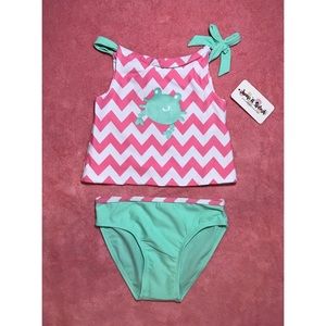 Little girls tankini - toddler swimsuit