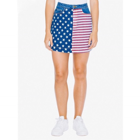 American Flag Denim Skirt - Picture 5 of 6