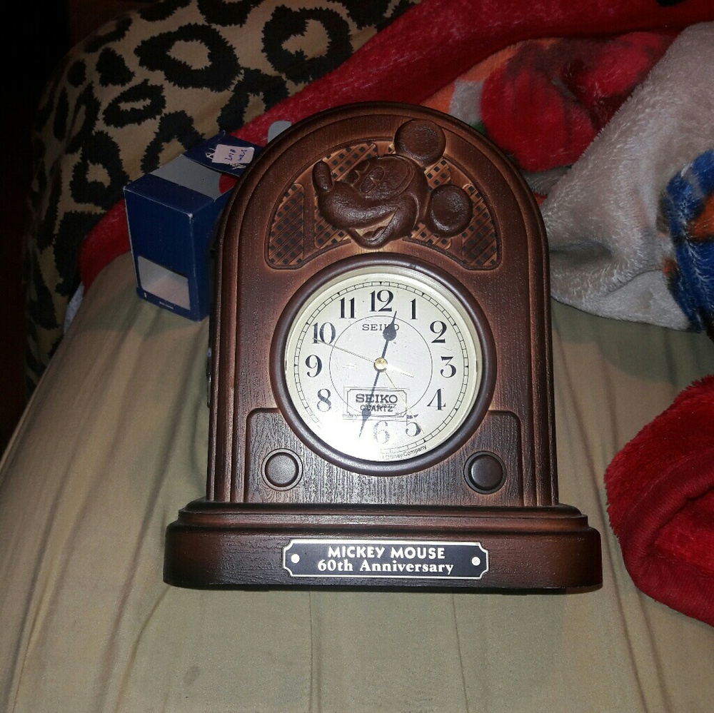 Seiko Mickey mouse 60th Anniversary clock.
