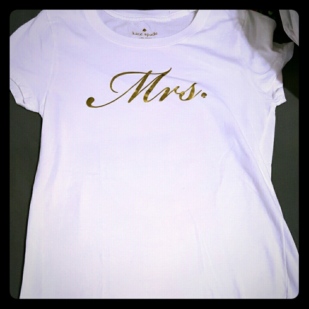 Super cute kate spade MRS tee??