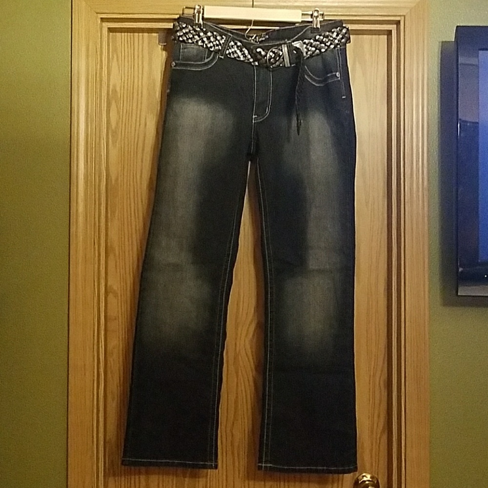 Bnwt faded dark jeans