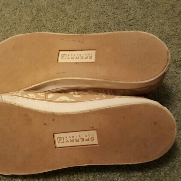 Tan canvas Sperry boat shoes - Picture 3 of 3