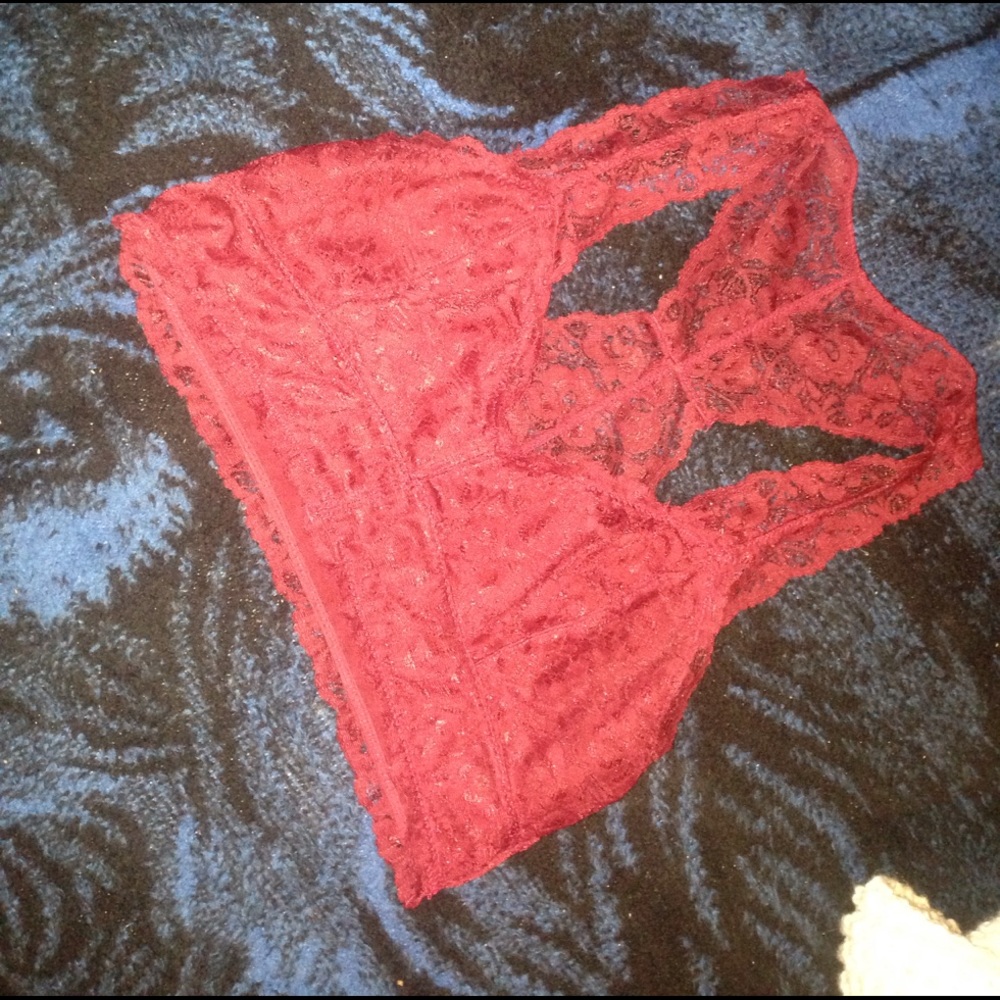 Red lace Bralette