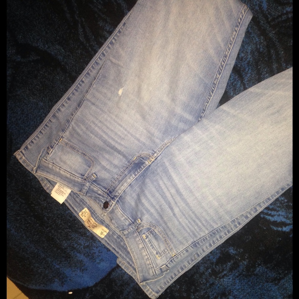Light wash High Rise Super Skinny Hollister Jeans